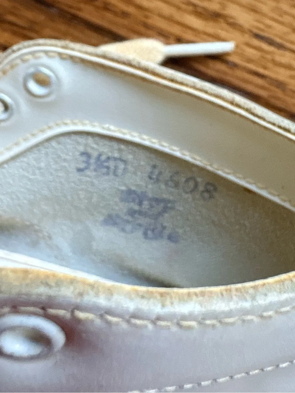 Vintage Step N’ Stride 3.5D White Baby Walker Shoes with Bell Accent